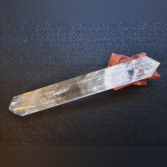 Double-terminated Clear Quartz Crystal Wand - Picture 4 of 5
